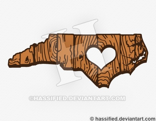 North Carolina Love - printable, vector, svg, art