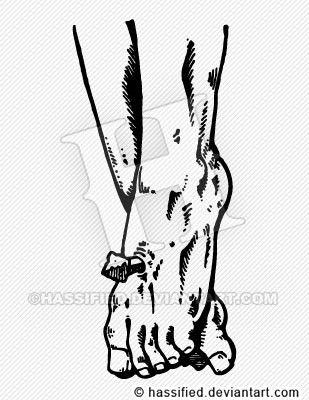 Jesus's Feet - printable, vector, svg, art