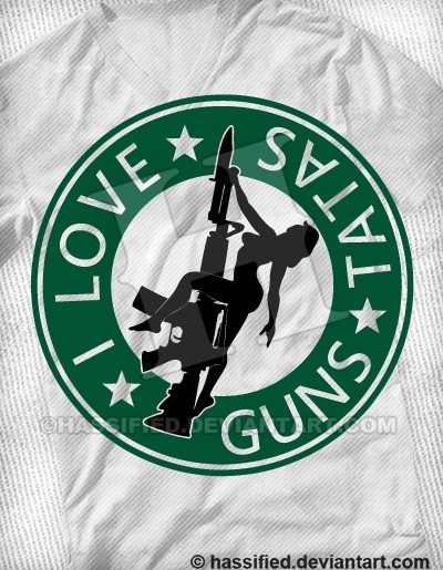 I Love Guns and Tatas - printable, vector, svg, art