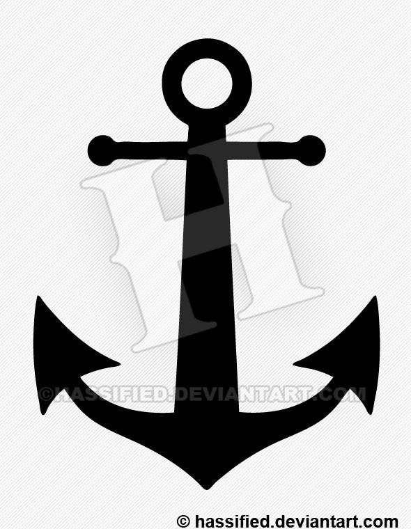 Anchor Silhouette - printable, vector, svg, art