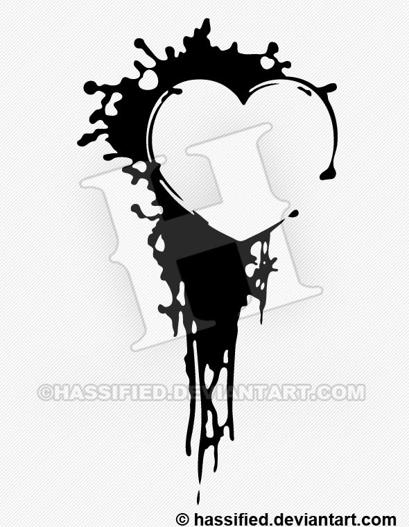 Heart Ink Splat