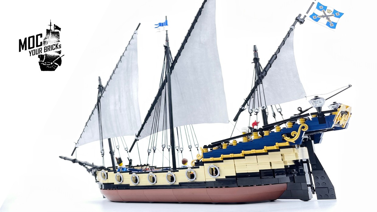 La Flèche ship Instruction, sail files and part list - MOC YOUR BRICKs