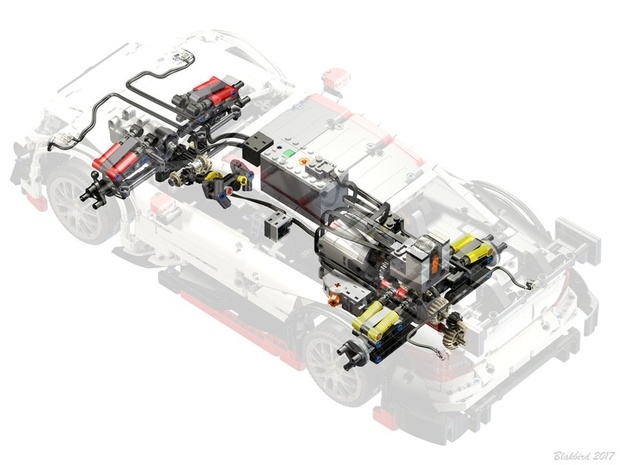 Lego Technic Moc Mercedes Benz Amg C63 Dtm Rc Chassi Brunojj1