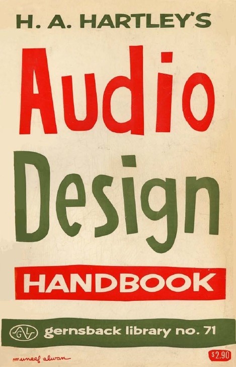 AUDIO DESIGN HANDBOOK by H.A. Hartley - Vintage Hi-Fi Tube Audio Book