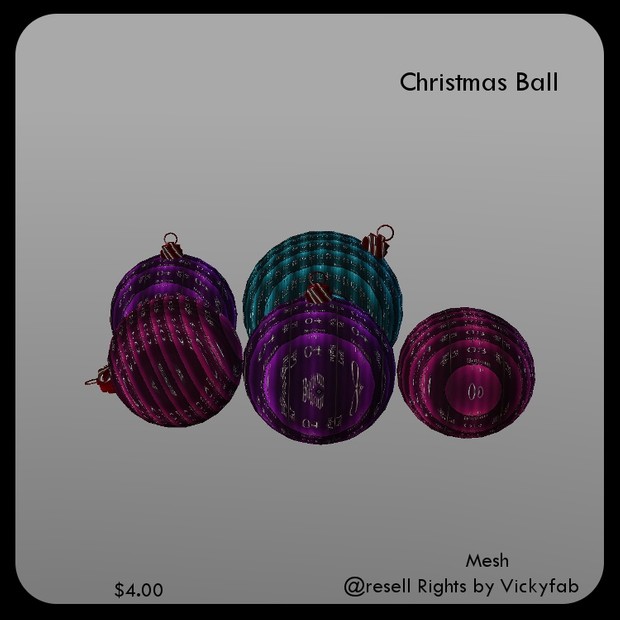Christmas Balls Mesh