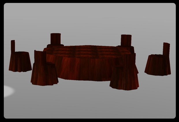 Tree Table Set Mesh