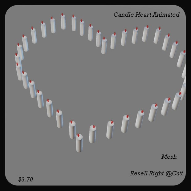 Candle Heart Animated