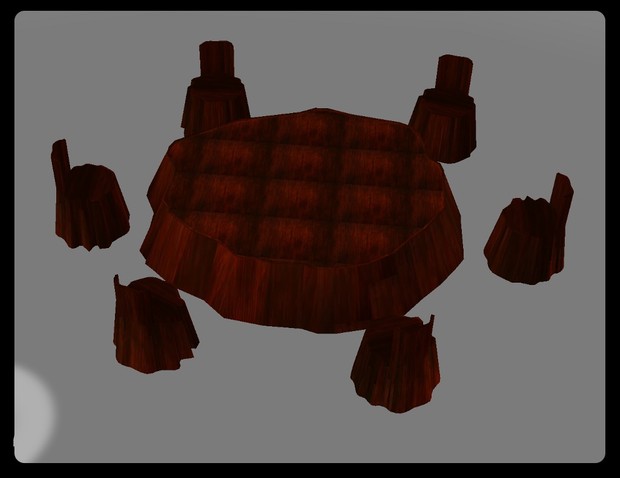 Tree Table Set Mesh