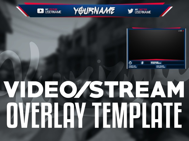 Video/Stream Overlay Template