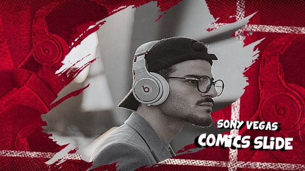 Template Comic Slideshow sony vegas 12 13 14