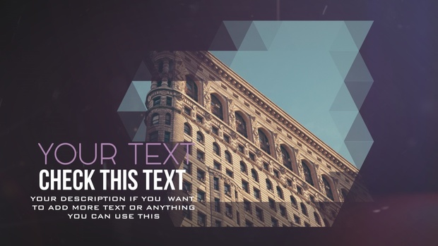 Template Media Triangle Slideshow sony vegas 12 13