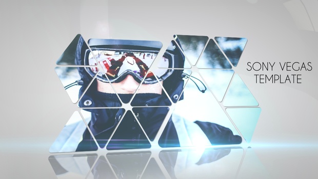 Template triangle Slideshow sony vegas 11 12 13