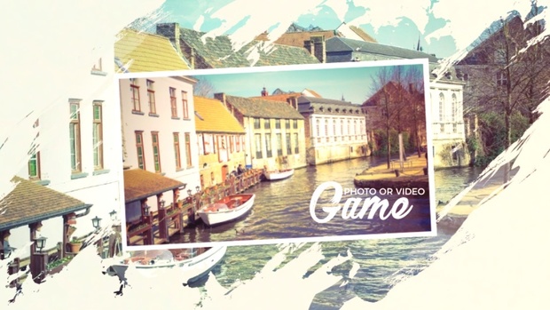 Template Elegant Brush Photo Slideshow sony vegas 12 13 14