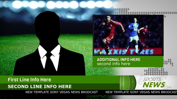 Template Broadcast News sony vegas 12 13