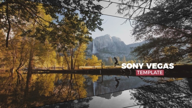 Template Black Line Slideshow sony vegas 12 13 14