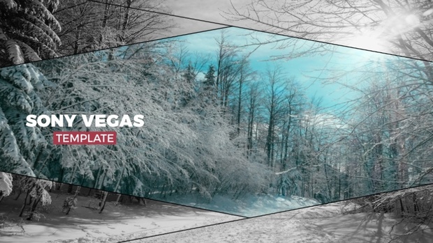 Template Black Line Slideshow sony vegas 12 13 14