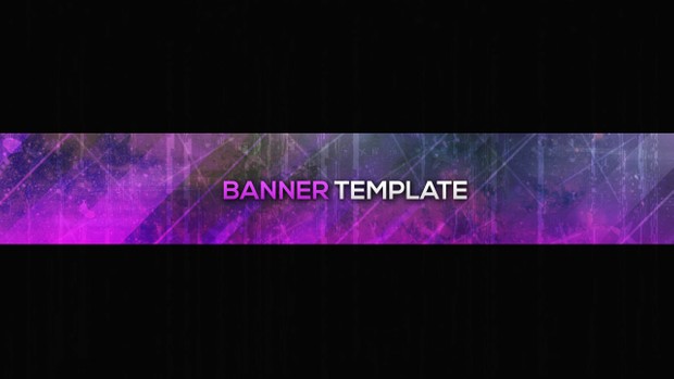 galaxy youtube photoshop banner template