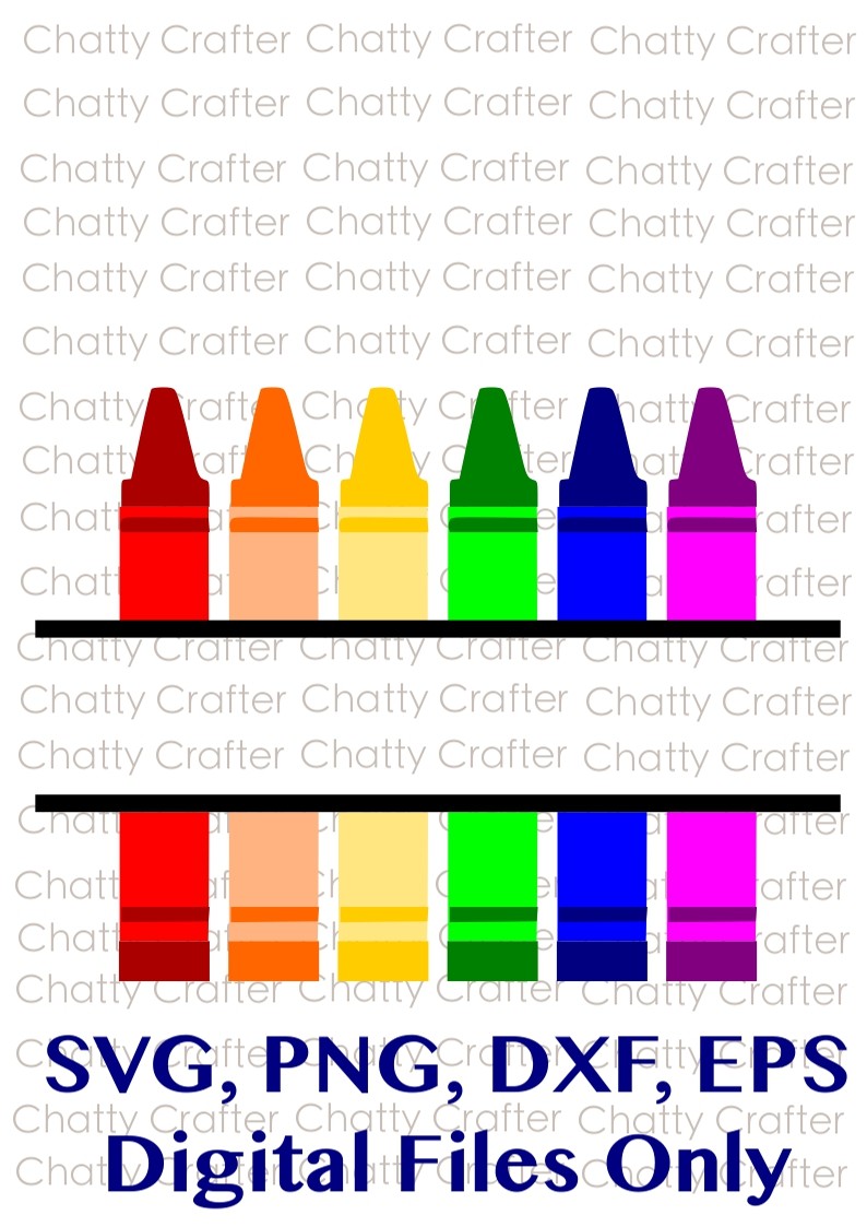 Crayons School Teacher Classroom Digital Download Chattycrafter