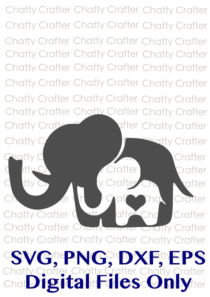 Download Mom And Baby Elephant Mommy And Baby Digital Downl Chattycrafter