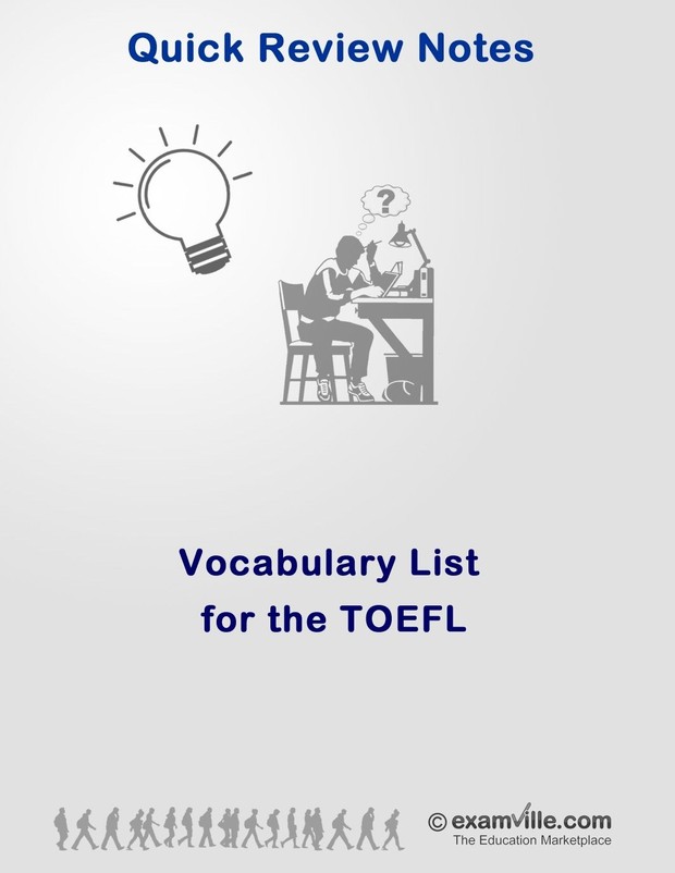 Vocabulary Word List for the TOEFL