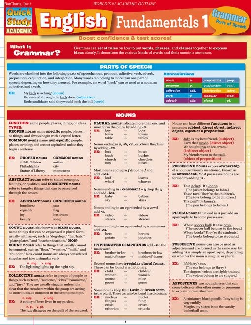 English Fundamentals 1