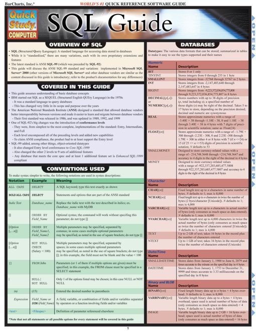 Sql Guide