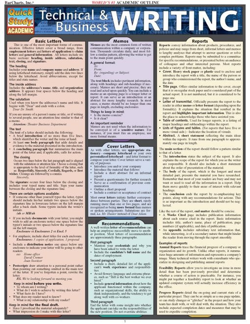 Technical & Business Writing