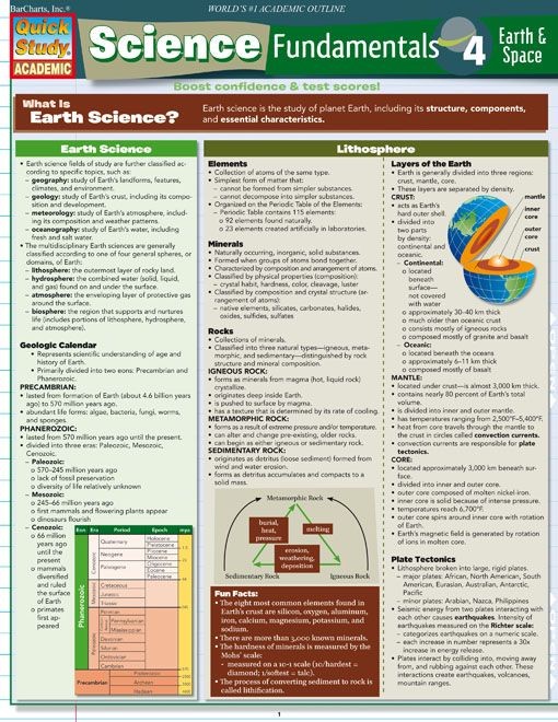 Science Fundamentals 4 Earth & Space