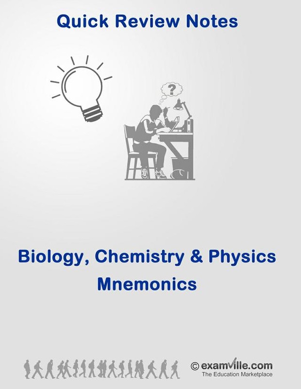 Biology, Chemistry and Physics Mnemonics for High School and College Students