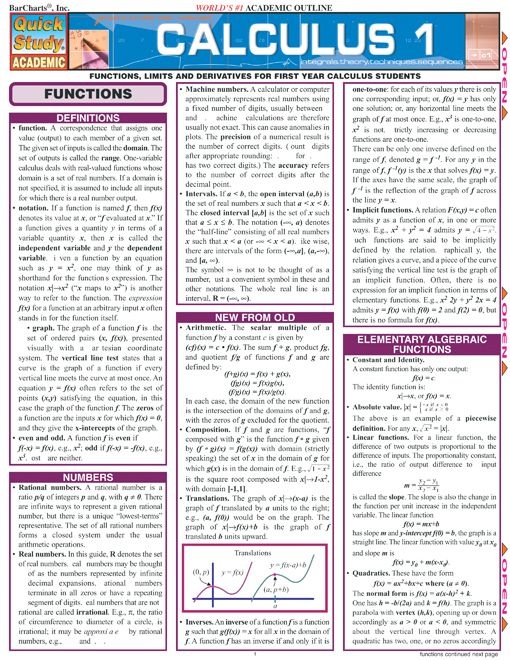 Calculus 1