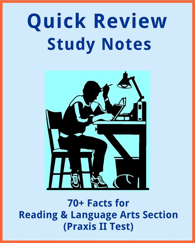 70+ Facts for Reading and Language Arts Section (Praxis II Test)