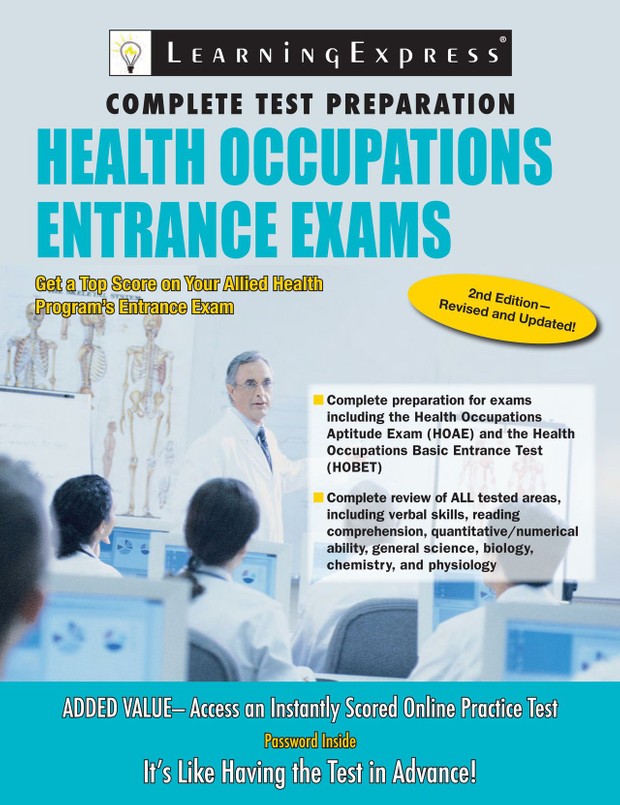 Health Occupations Entrance Exam Preparation Guide (420 Pages)