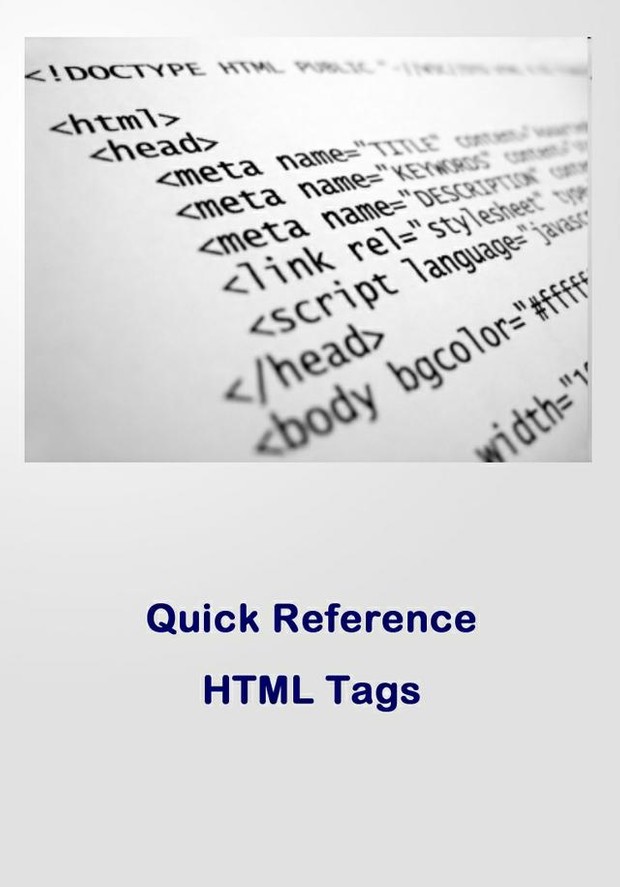 Quick Reference: HTML Tags