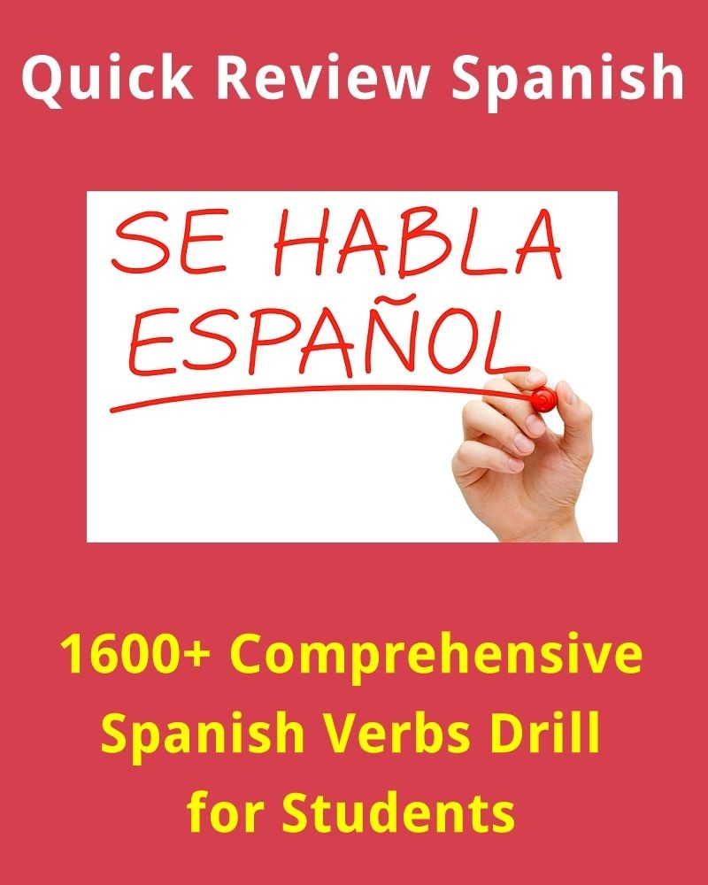 1600+ Comprehensive Spanish Verbs Drill for Language L - Examville