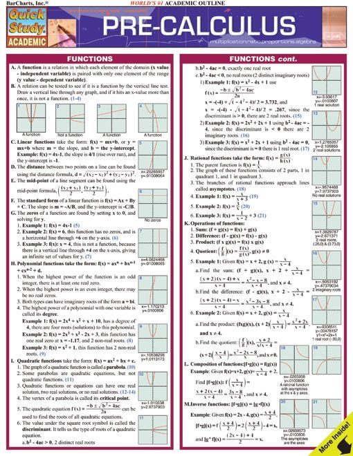 Pre-Calculus - Examville