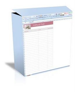 wedding gift tracker template examville