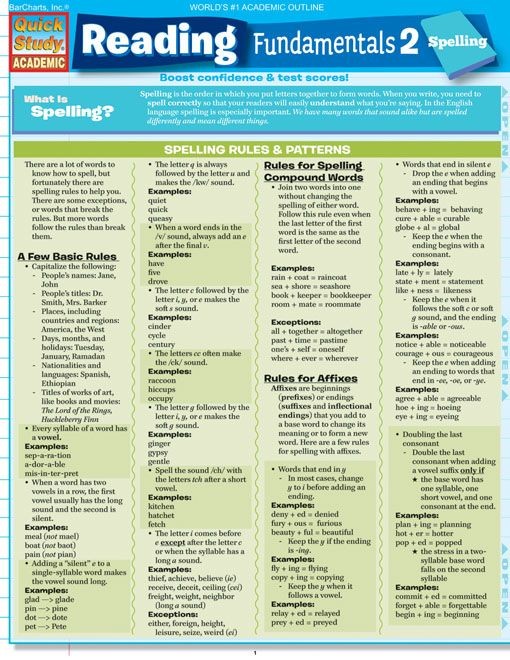 Reading Fundamentals 2