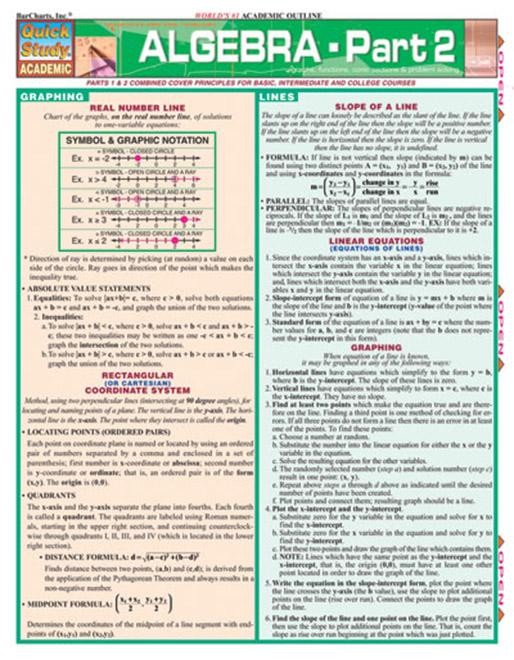 Algebra Part 2 for High School and College Students