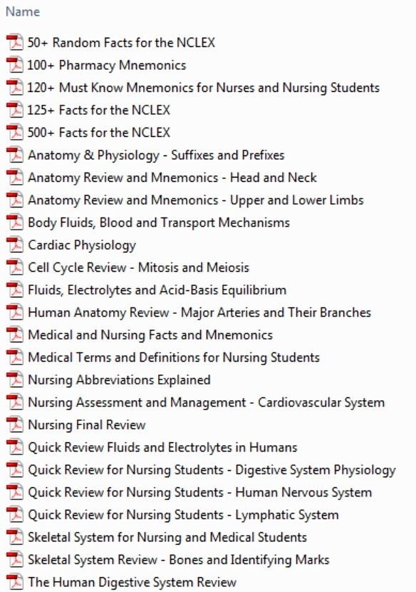 NCLEX Study Review Notes (MEGA PACK)