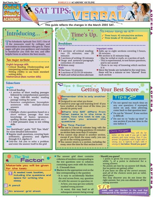 Sat Tips: Verbal