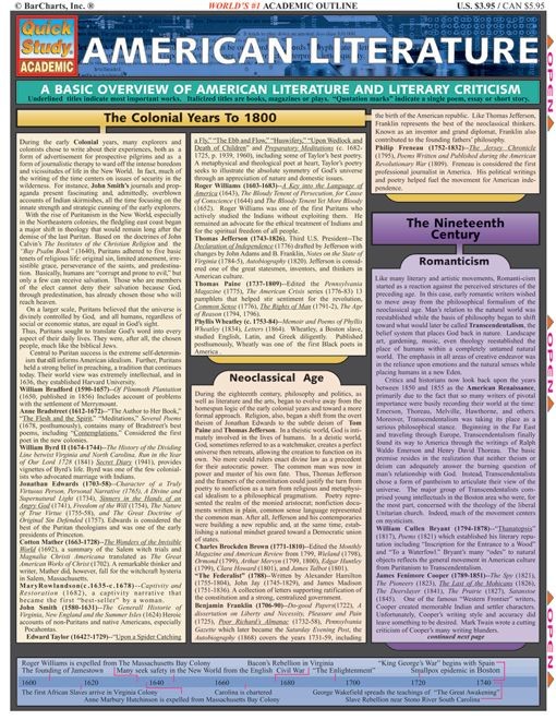 History of american literature image