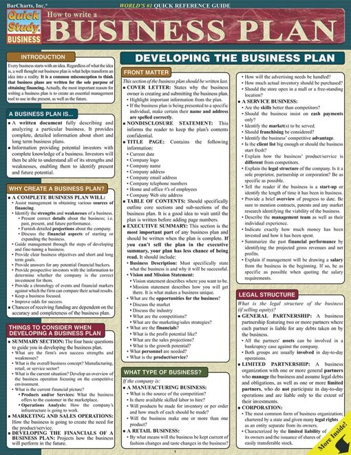 How To Write A Business Plan