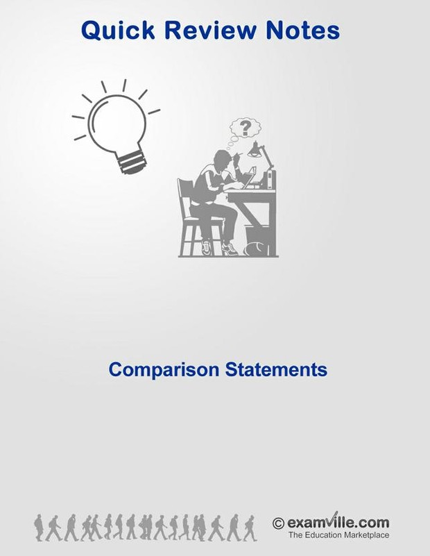 English Grammar Review - Comparison Statements