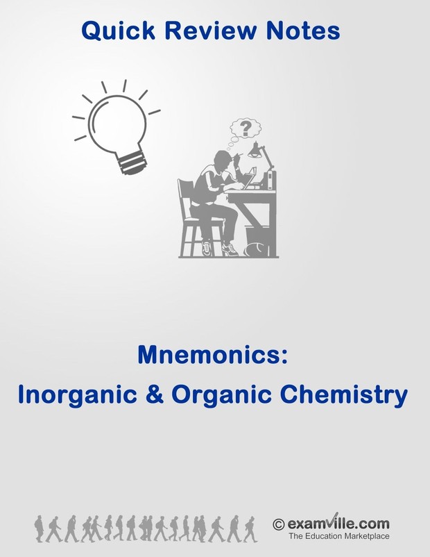 Mnemonics for Inorganic and Organic Chemistry Students