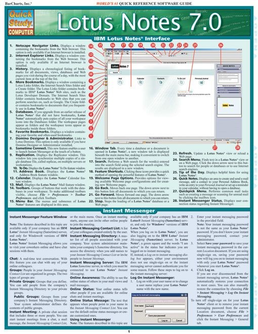 Lotus Notes 7.0