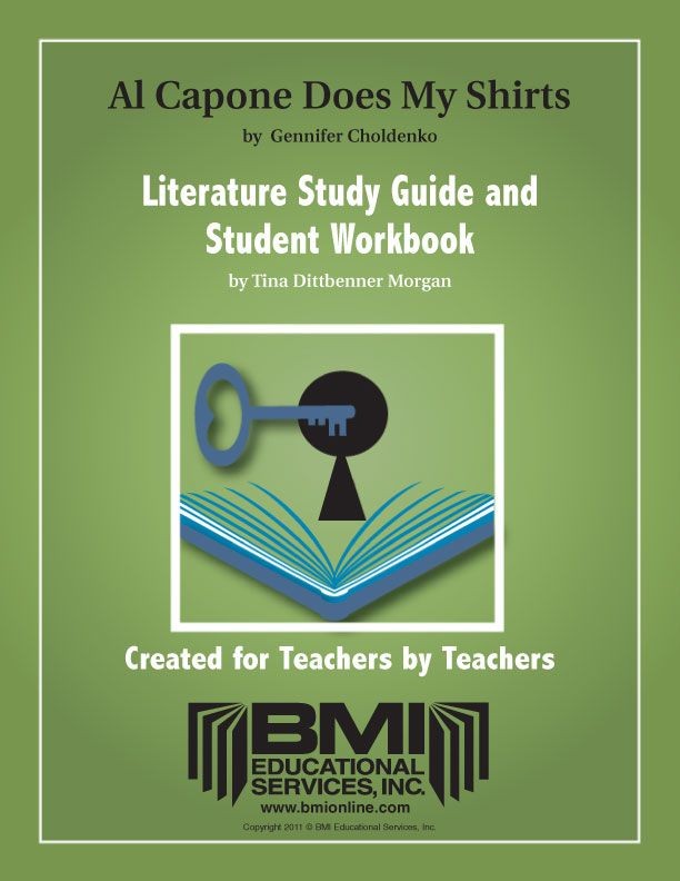 Al Capone Does My Shirts: Study Guide and Student Workbook