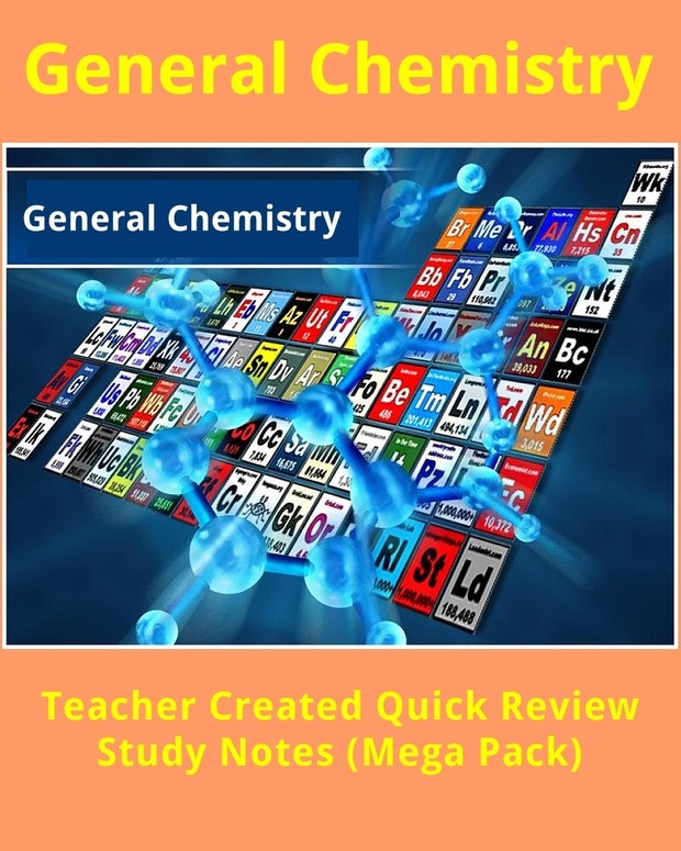 General Chemistry Teacher Created Study Notes Mega Pack (720 Pages)