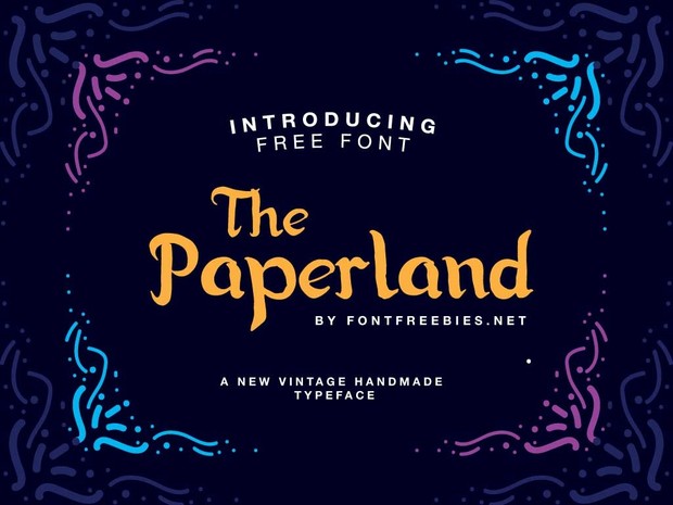 Free Font Paperland Typeface