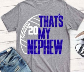 Svg uncle brother football tackled niece shirt funny cute nephew sayings sold shirts