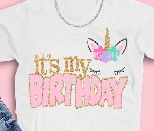 Download Its My Birthday Unicorn svg, dxf, eps, png, jpg, pdf - 🍋 ShortsAndLemons.com 🍋